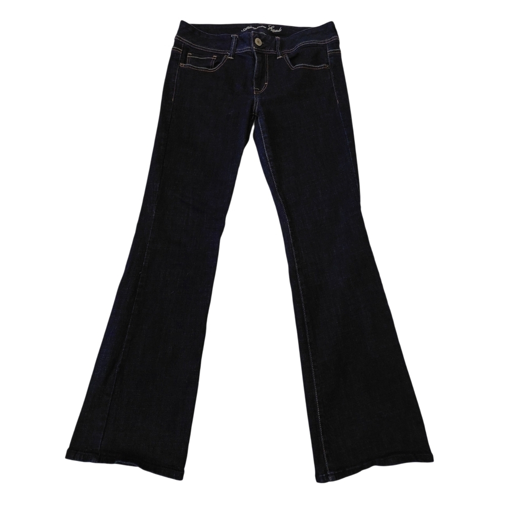 American Eagle Blue Flare Wide Leg Jeans